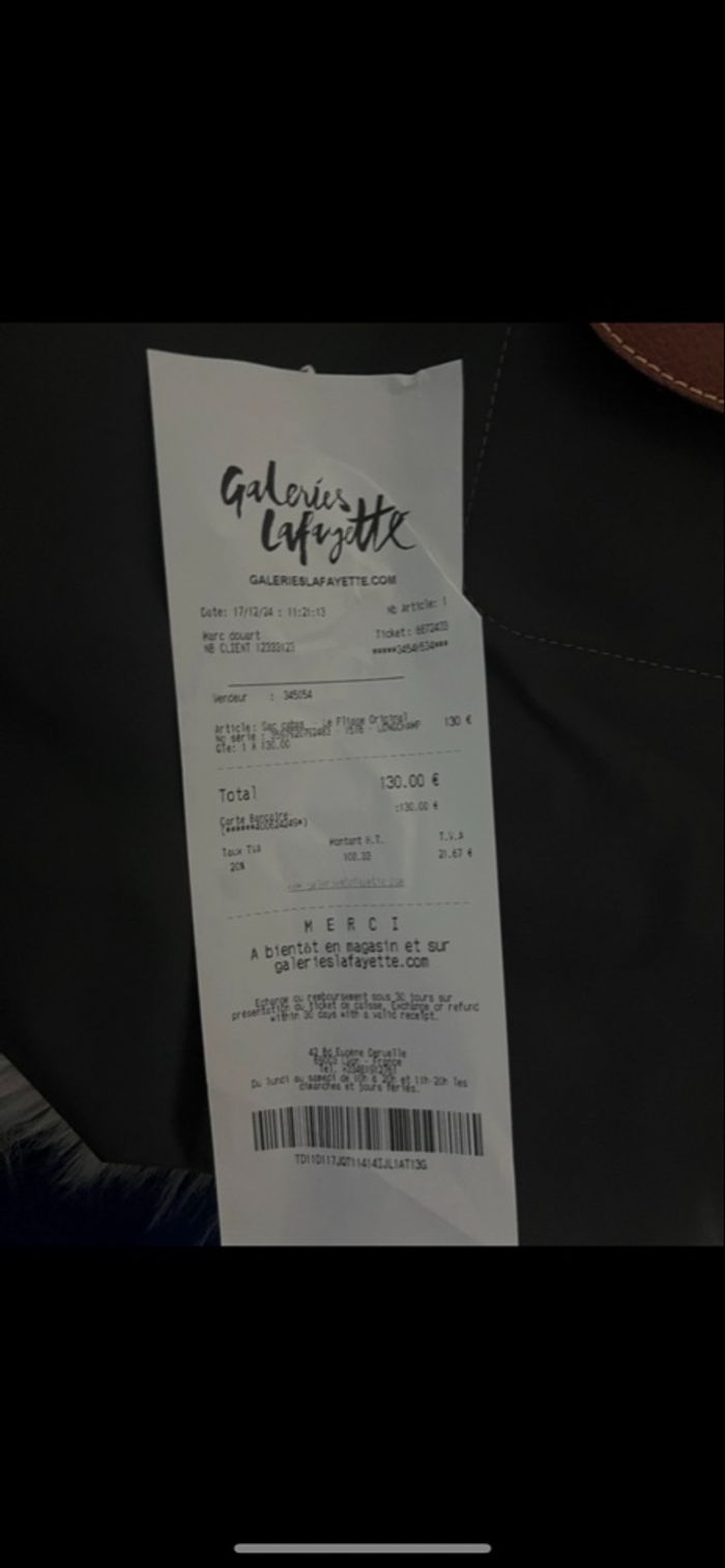 🌸 sac fourre-tout authentique noir neuf taille L 🌸 - photo numéro 7