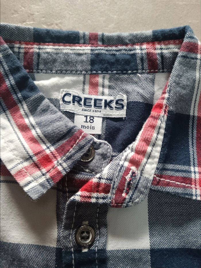 Chemise à carreaux Creeks 18 mois garçon - photo numéro 2