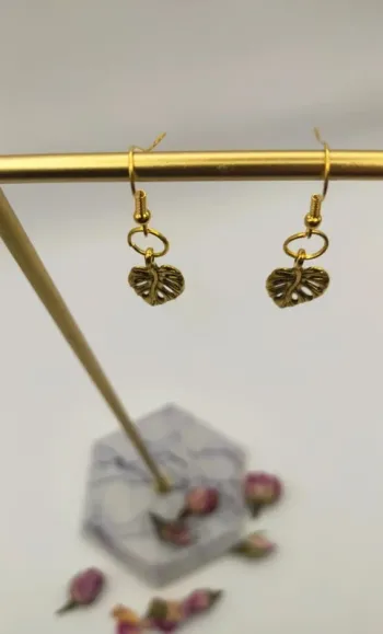 Boucles d'oreilles feuilles