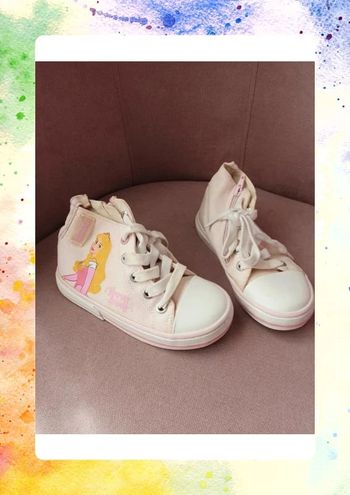 Baskets toile rose la belle aux bois dormant lefties 26 27