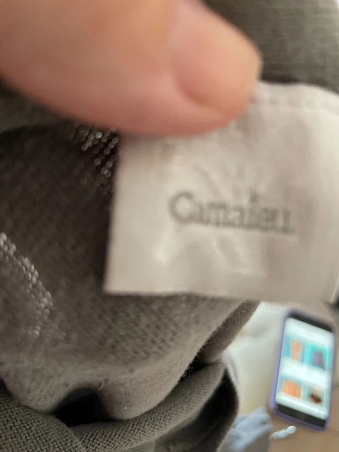 pull col V Camaïeu gris taille M - photo numéro 4