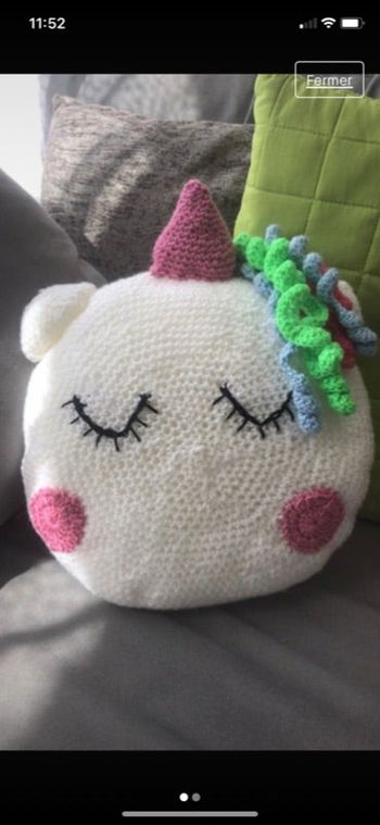 Coussin licorne