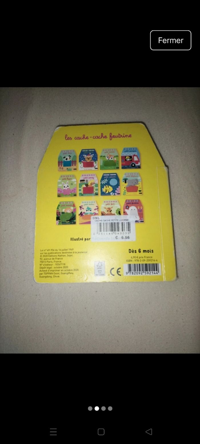Livre Cache cache Nathan - photo numéro 2