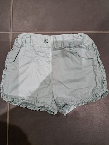 Short 24 mois couleur menthe claire kiabi