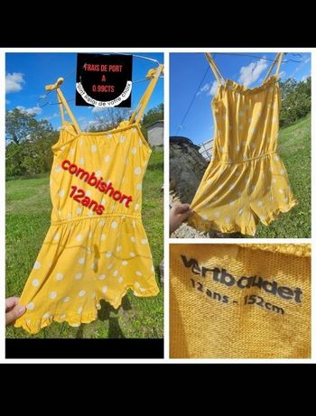 Combishort 12 ans fille