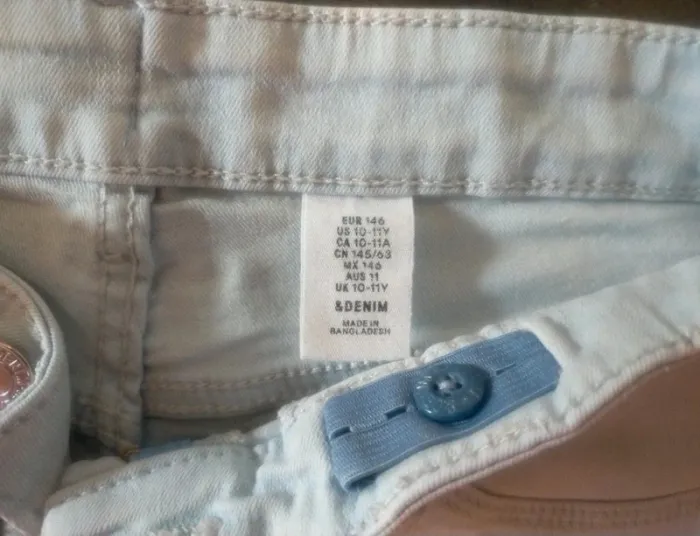 Mini short en jean extensible taille 10*11 ans - photo numéro 3