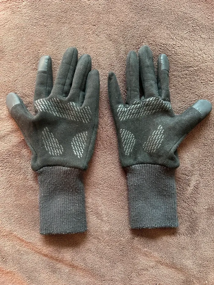 Gants tactile taille L doublé polaire