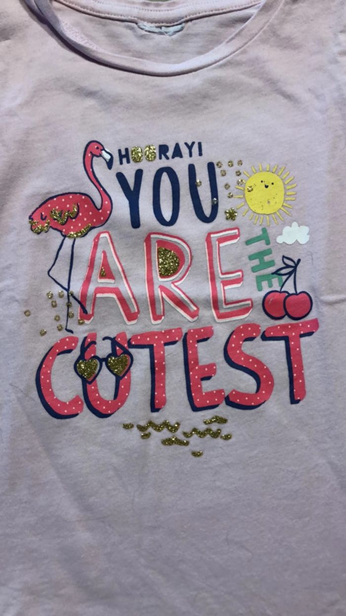 Joli tee-shirts rose pale - photo numéro 2