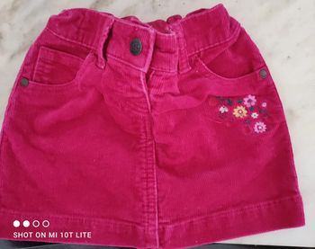 Jupe en velours fushia C&A