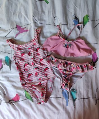Lot maillots de bain fille Primark/Vertbaudet