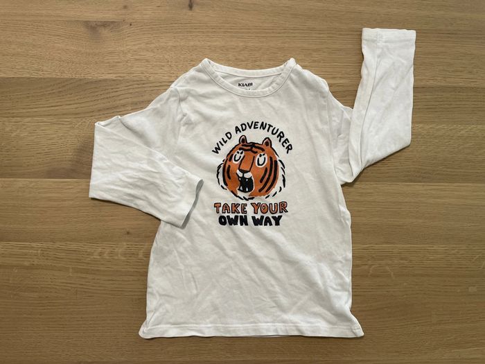 T-shirt manches longues blanc kiabi 24 mois