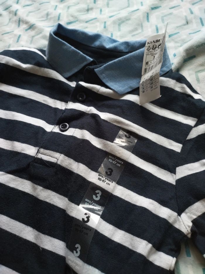 Tshirt manches longues polo neuf - photo numéro 2
