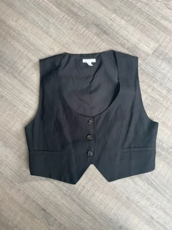 Veste sans manches en lin