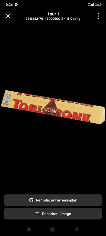 Lot de 4 toblerone chocolat au lait  anti-gaspi