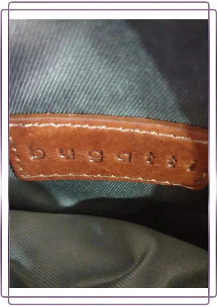 Pochette à bandoulière Bugatti marron, neuve avec étiquette - photo numéro 5