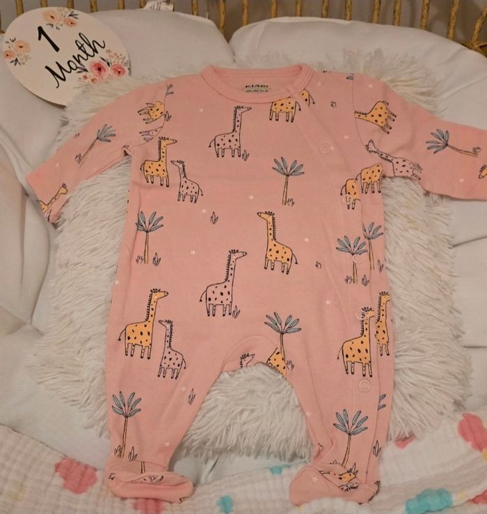 Pyjama Kiabi 1 mois 100%coton de 52 à 55cm