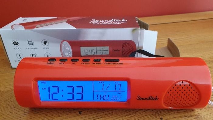 Radio réveil torche