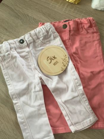Lot 2 pantalons 6 mois