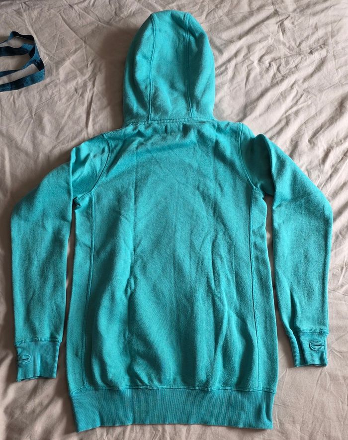 myMo Sweat à capuche Bleu Canard Polyester Coton Bon état S - photo numéro 2