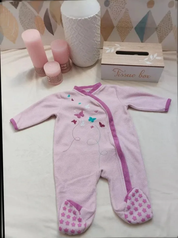Pyjama polaire ou surpyjama fille 6 mois