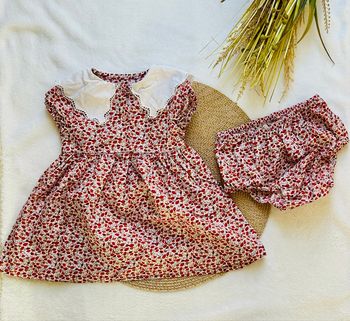 Robe en coton avec col claudine, neuve