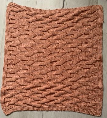 Couverture bébé au tricot