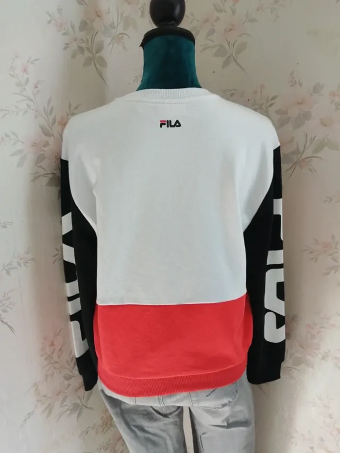 Sweat tricolor mixte avec logo sur les manches authentique / fila / (S) - photo numéro 7