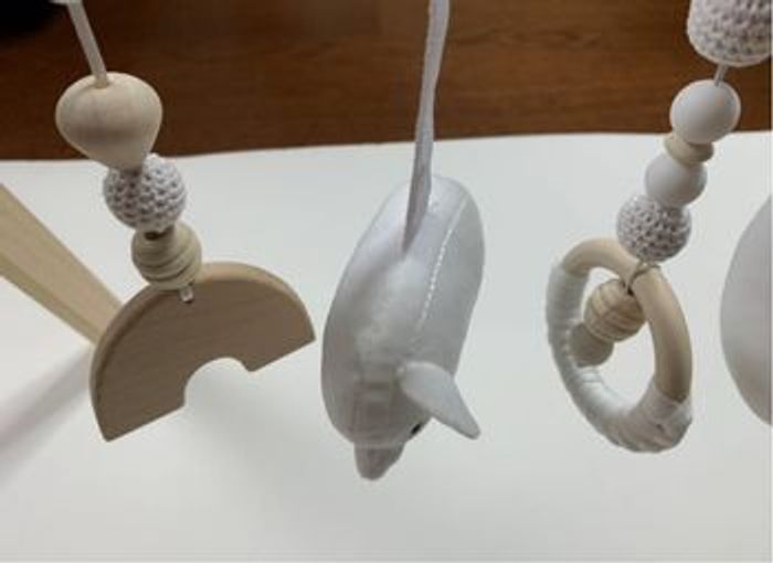 Portique bébé bois naturel Arche d'éveil Montessori jouets sensoriels - photo numéro 7