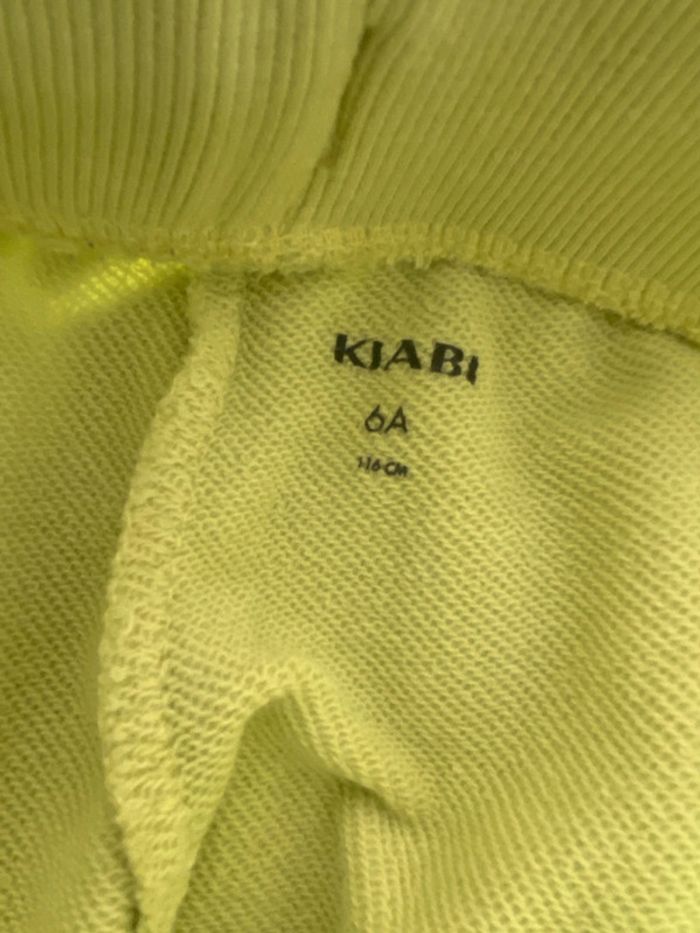 Pantalon de jogging jaune Kiabi taille 6 ans - photo numéro 3