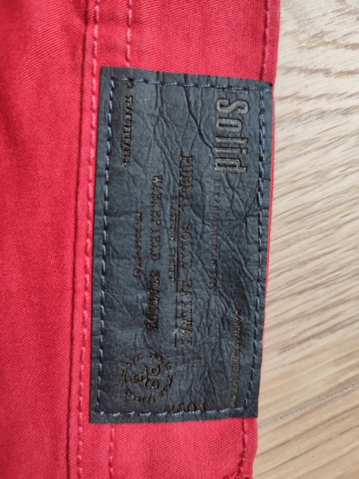 Bermuda rouge vif taille L - photo numéro 3