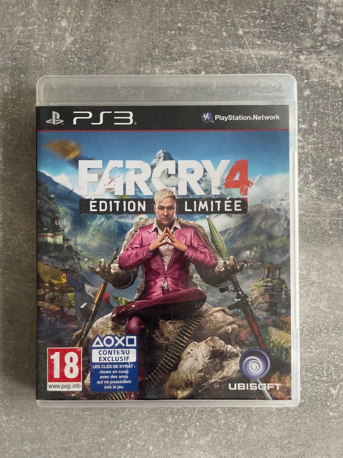 Jeu pour Sony PS3, Farcry 4, édition limitée en français.