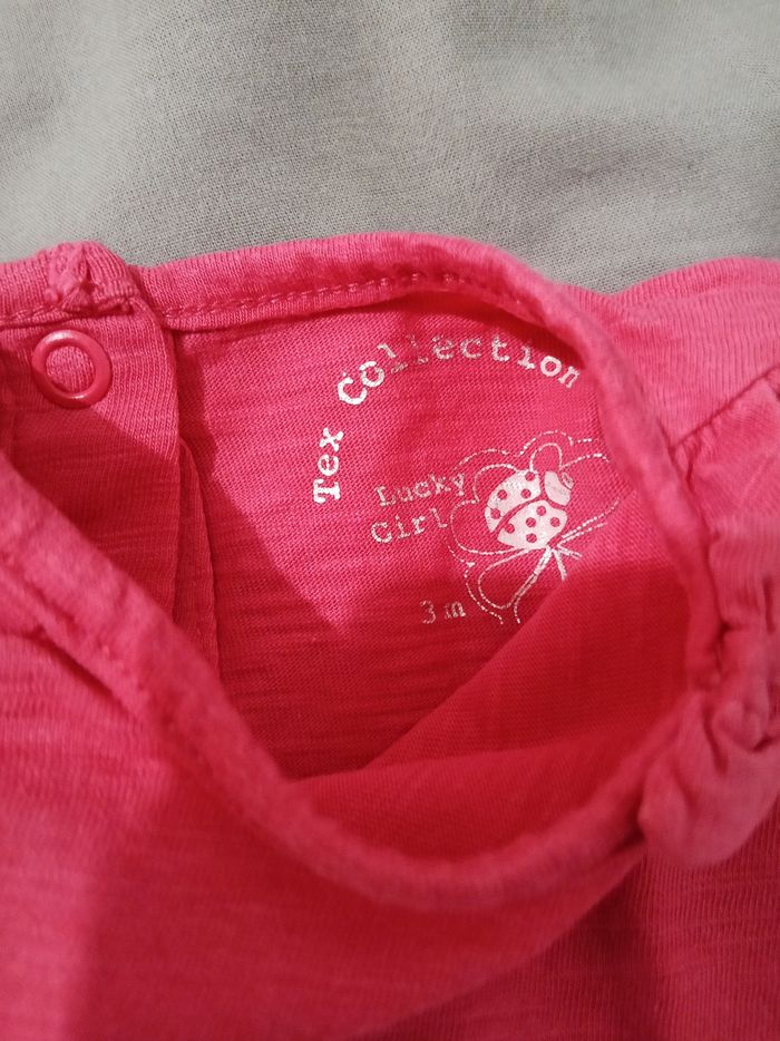 T-shirt MC rose _ 3 mois - photo numéro 2