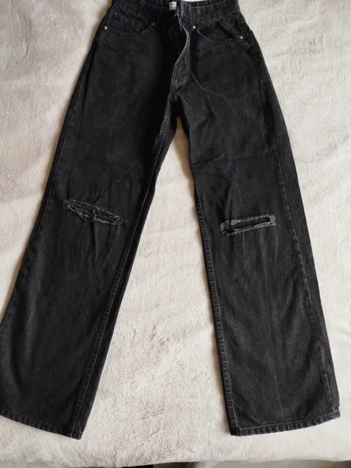Jean noir femme Bershka taille 36 - photo numéro 7