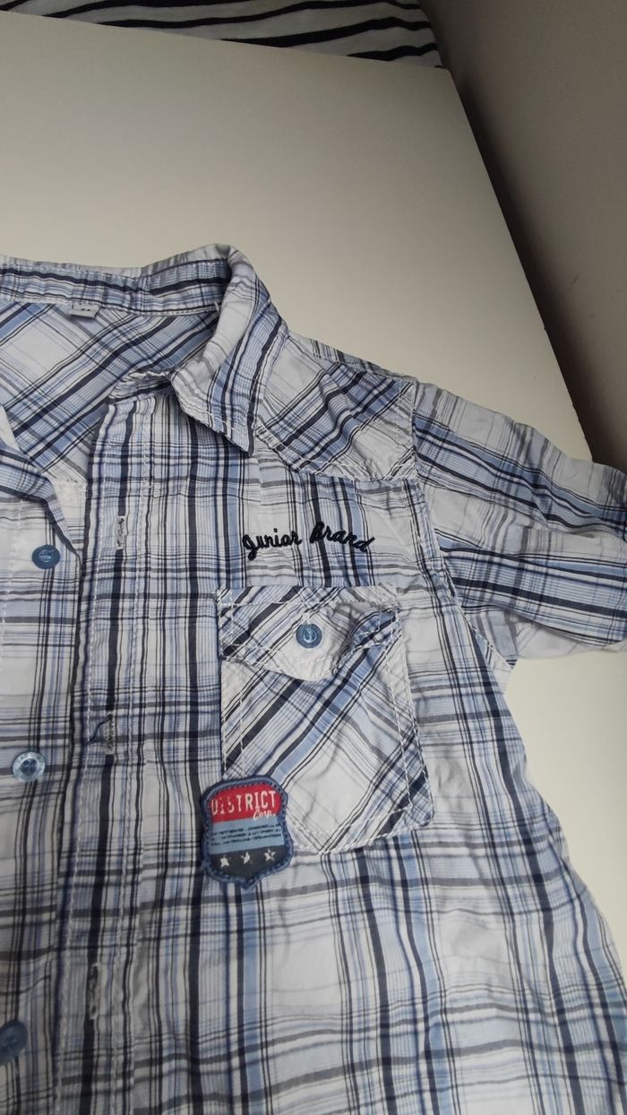 Lot chemise à carreaux bleu - photo numéro 4