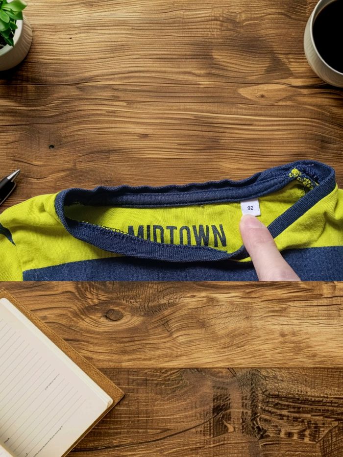 T-shirt rayé manches longues pour garçon taille 2 ans - photo numéro 3