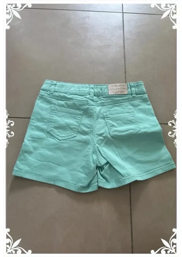 🌊 Short turquoise Inextenso - Taille 10 ans 🌿 - photo numéro 5