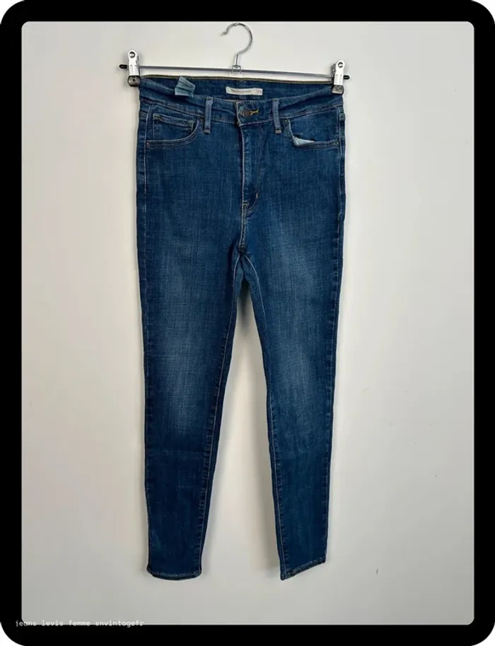 Jean Levi's Femme 721 High Rise Skinny Marine | Taille W29 L30 FR38 | BP143 - photo numéro 2