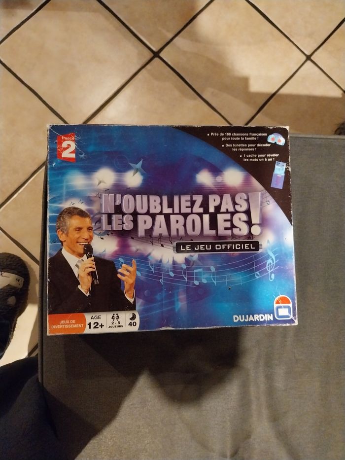 Jeu n'oubliez pas les paroles