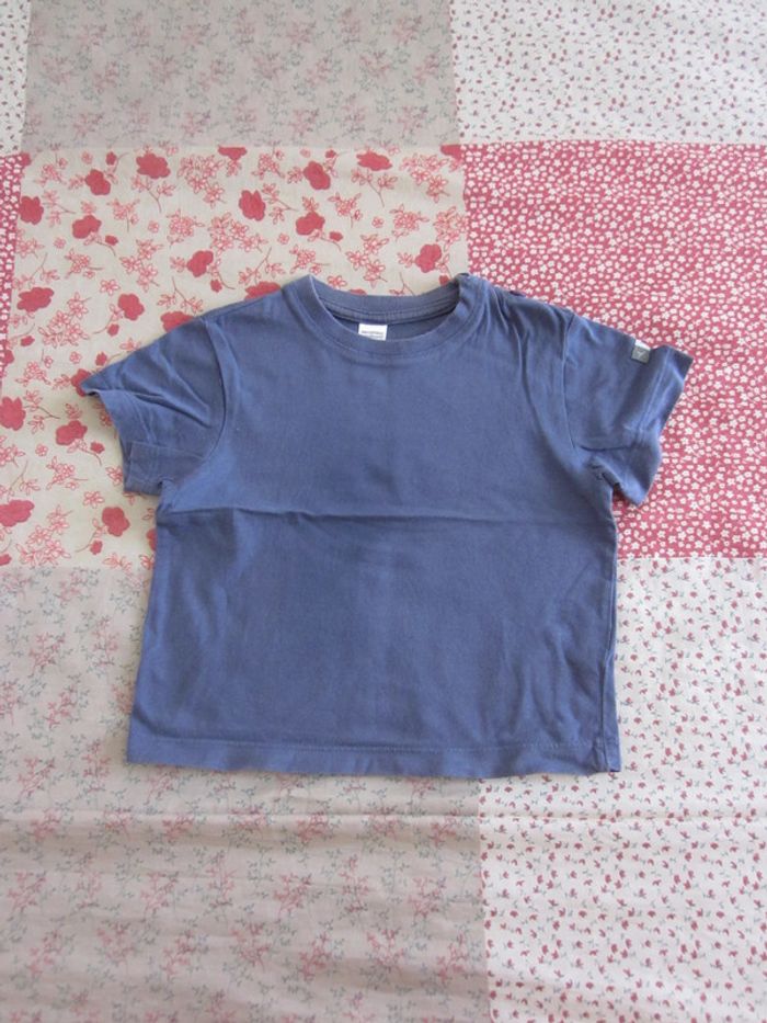 T-Shirt manches courtes bleu 18 mois