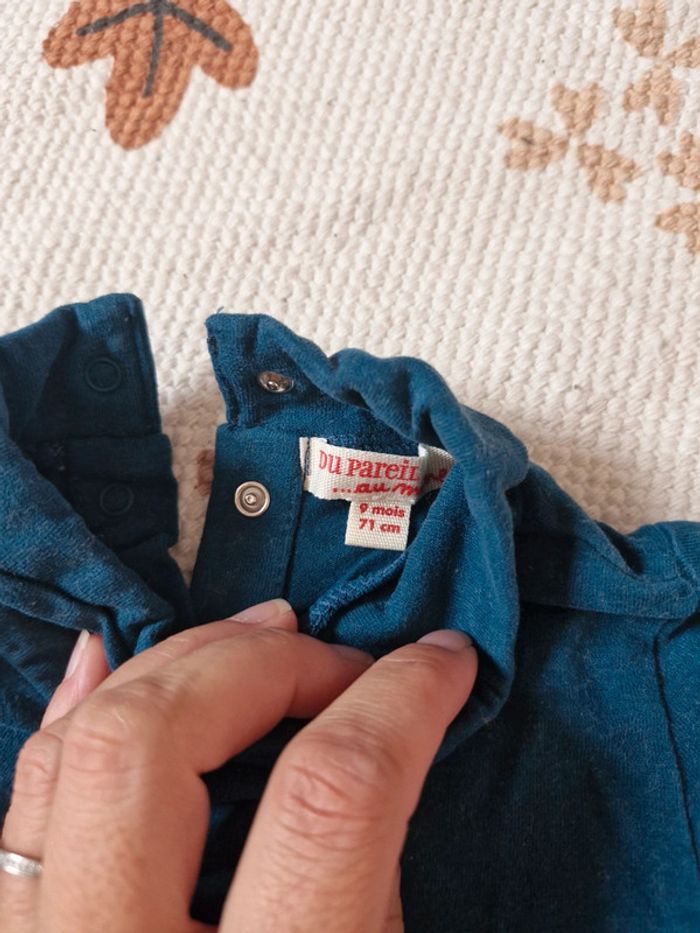 Tee-shirt manches longues DPAM 9 mois. - photo numéro 3