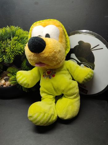 pyjama vert peluche doudou pluto chien junior Nicotoy disney Capuche Mickey