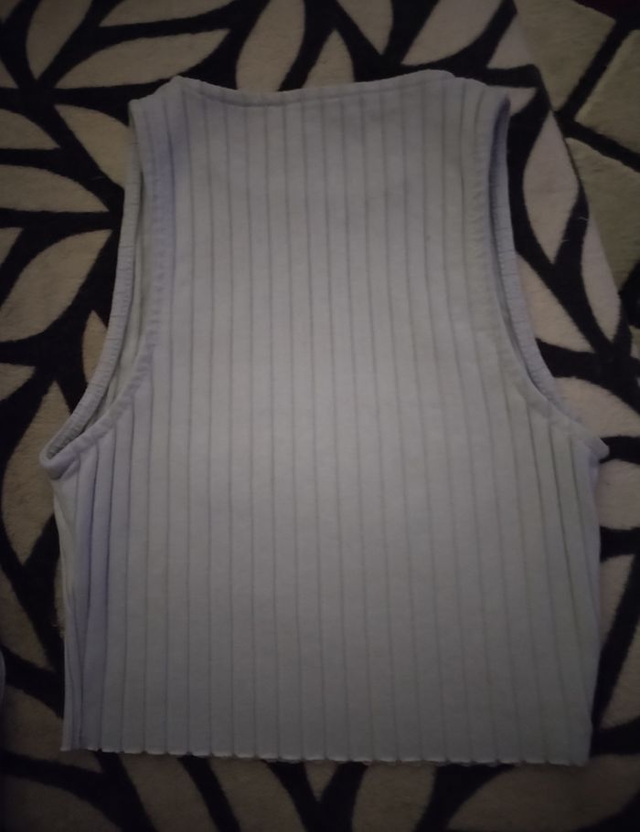 Haut bleu ciel "Jennyfer" XXS comme neuf - photo numéro 3