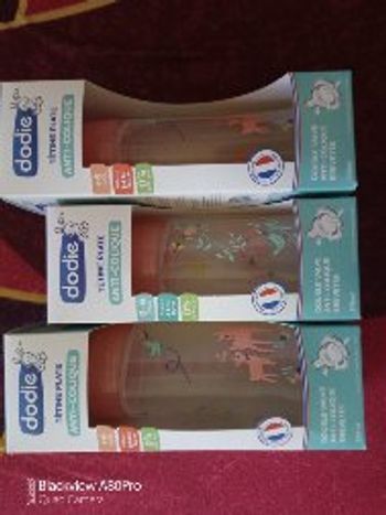 Lot 3 Biberon dodie anti colique lot 2 biberon 6 mois+ et 1 biberon 0-6mois