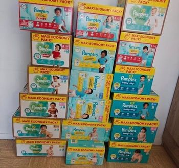 Couches pampers toutes tailles et tout modèles disponibles 