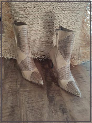 Bottines tout cuir de marque Plein Sud bon état pointure 39