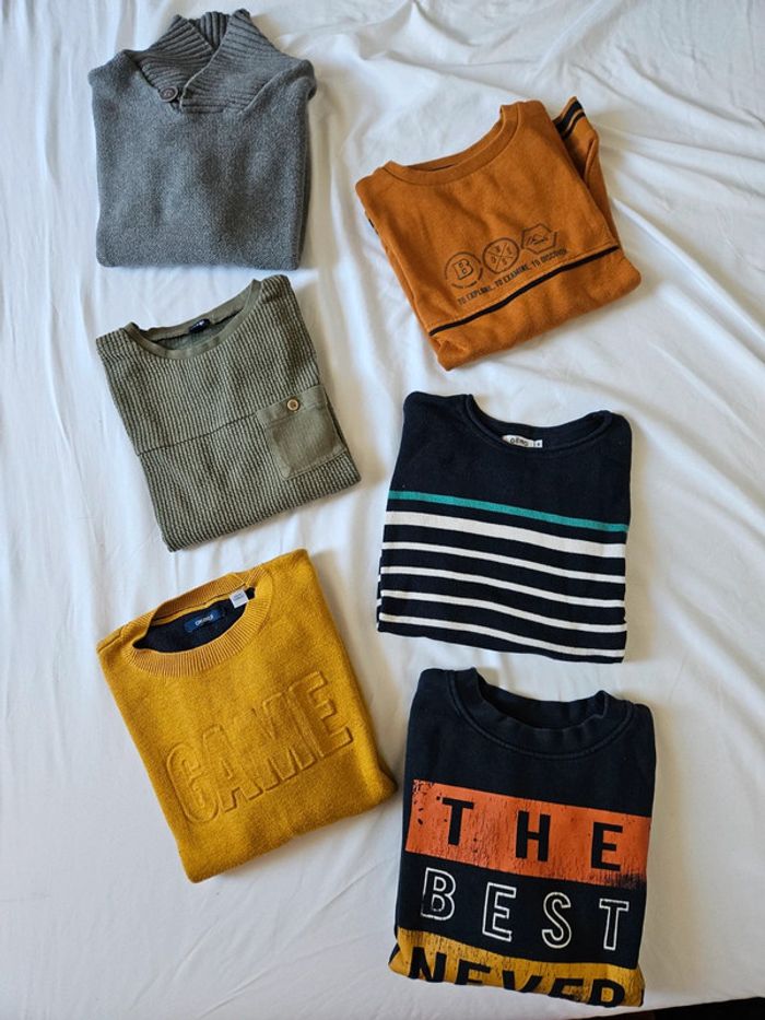 Lot de 6 sweats/pulls
