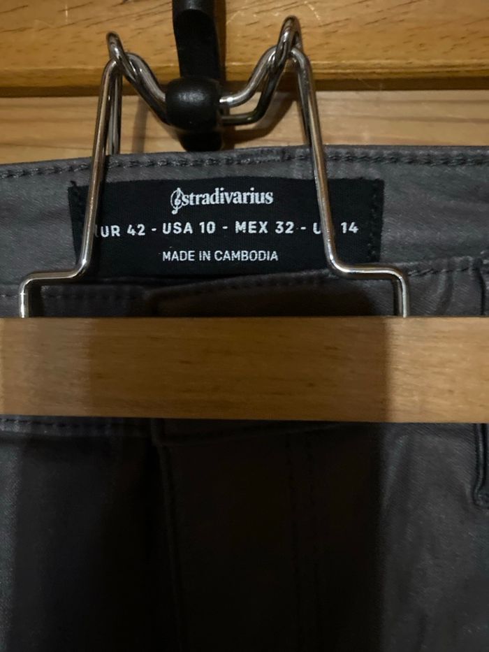 Pantalon similicuir gris - photo numéro 2