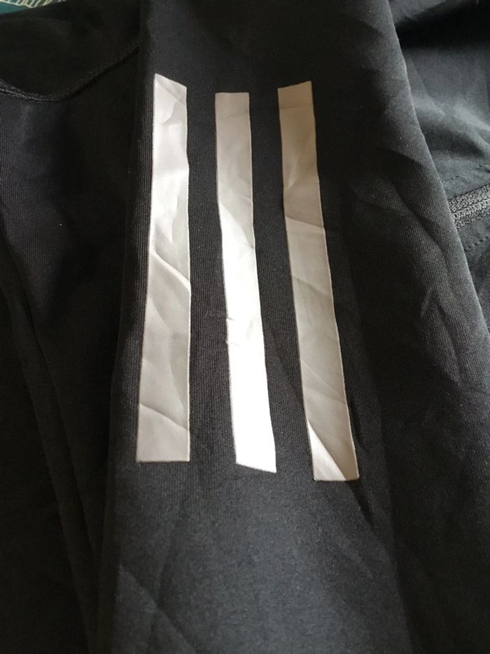 Haut 1/4zip manches longues prêt du corps pour homme Adidas noir taille M 145 - photo numéro 5