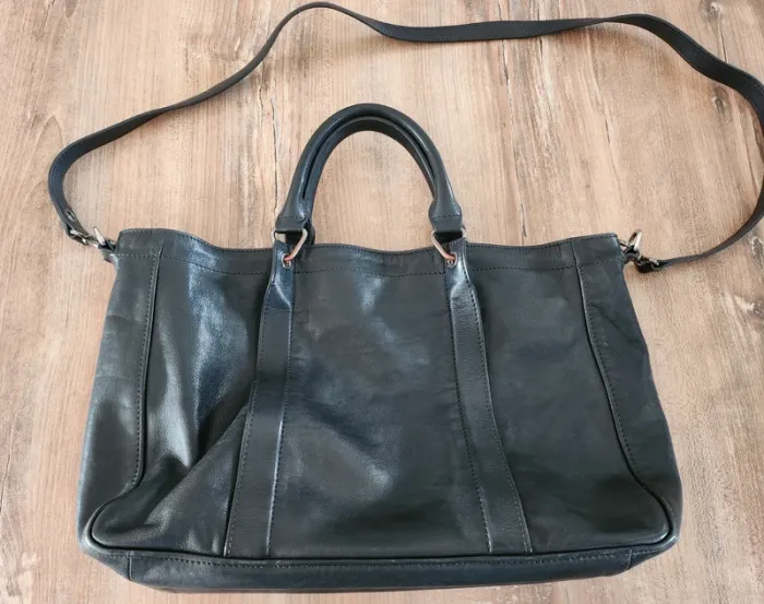 sac a main longchamp 3D édition limitée en cuir de veau noir,porté main épaule bandoulière - photo numéro 4