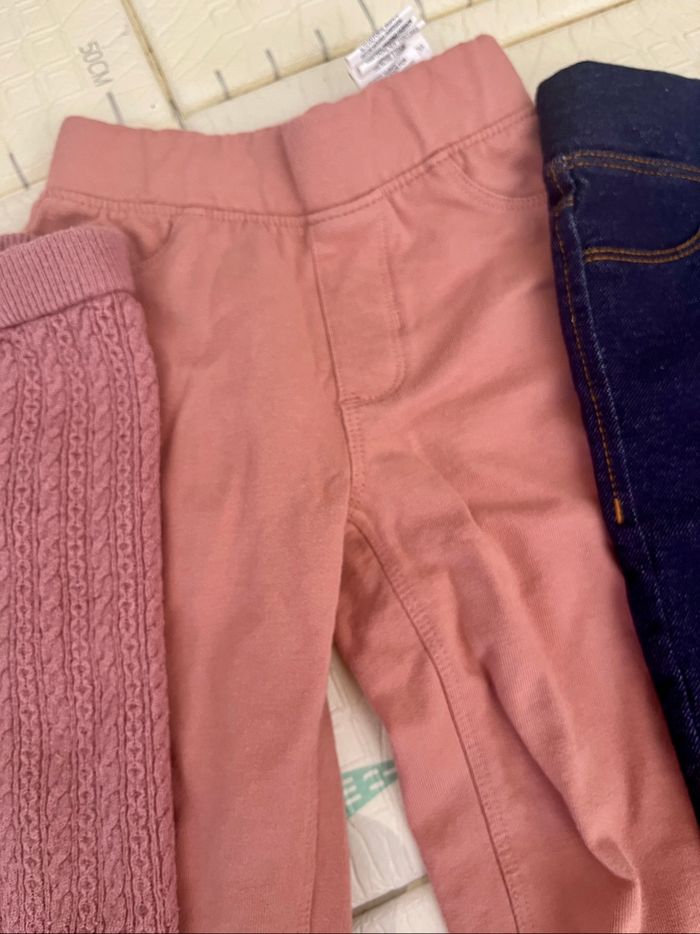 Lot de 3 leggings / jeggins fille 3 ans - photo numéro 3